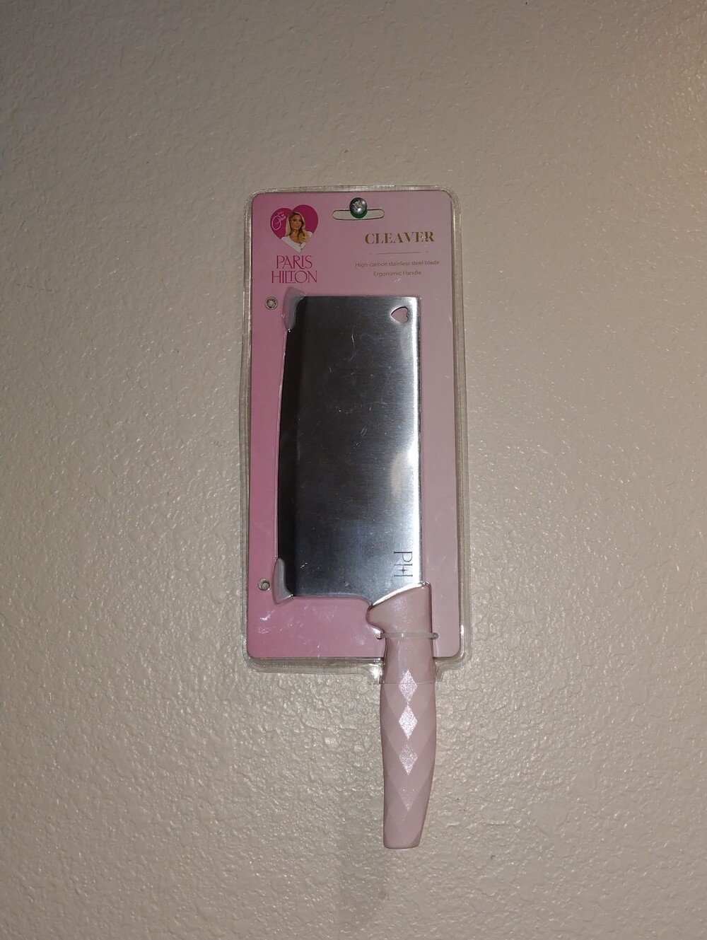 PARIS HILTON CLEAVER KNIFE PARIS HILTON KITCHEN KNIFE PINK PARIS HILTON CLEAVER
